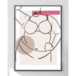 Minimalistyczny Plakat, Dziewczyna 2 (50x70)